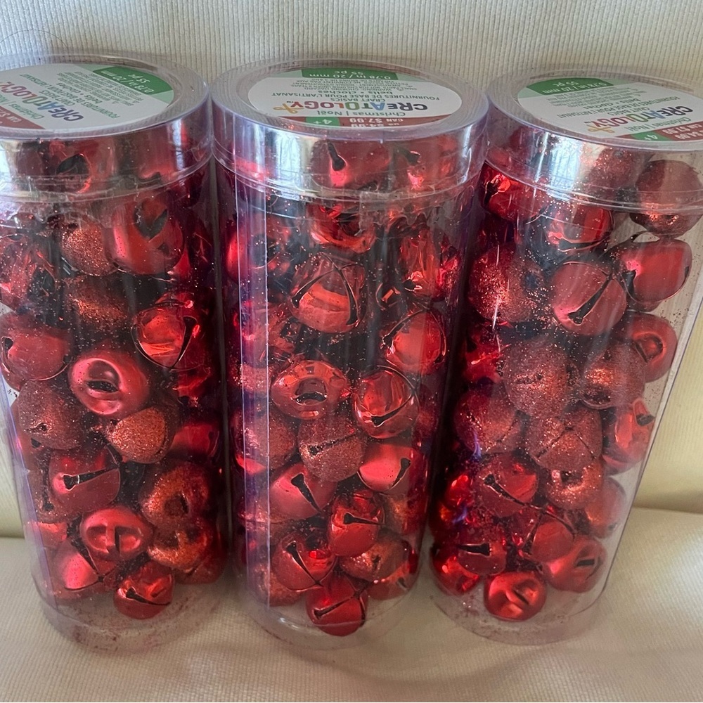 Creatology Small Red Jingle Bells Lot of 3